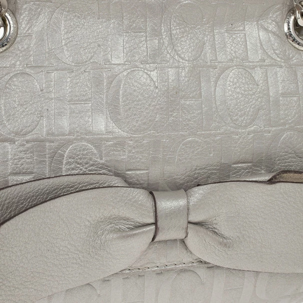 Carolina Herrera Silver Audrey Shoulder bag Women