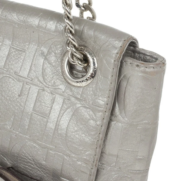 Carolina Herrera Silver Audrey Shoulder bag Women