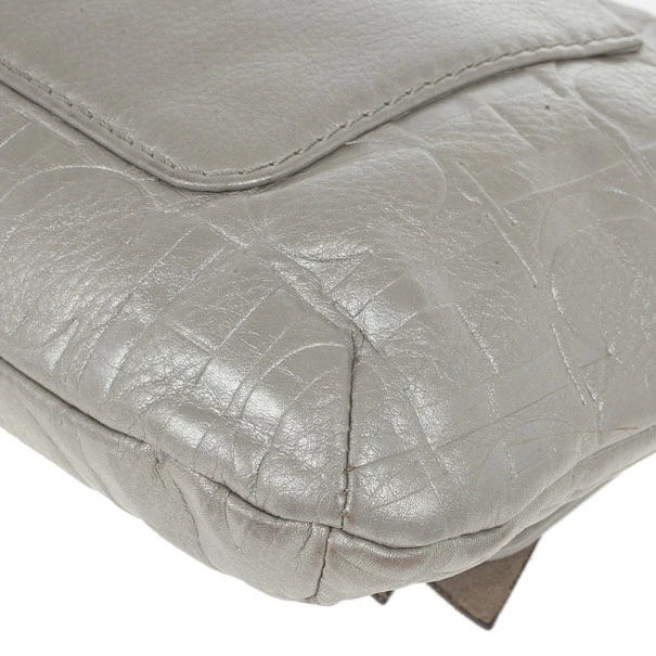 Carolina Herrera Silver Audrey Shoulder bag Women