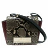 Carolina Herrera Leather And Python Skin Casati Shoulder Bag Women - Multicolor