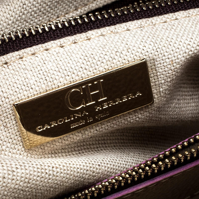 Carolina Herrera Beige Leather Tote Women