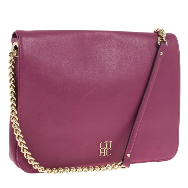 Carolina Herrera Fushia Pink Leather New Baltazar Women
