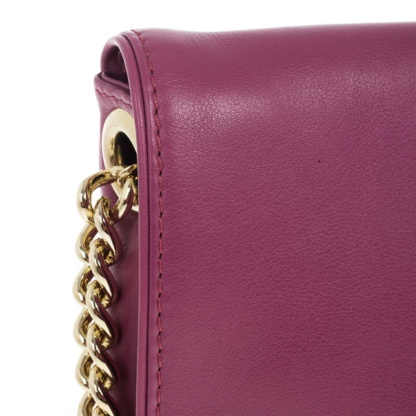 Carolina Herrera Fushia Pink Leather New Baltazar Women