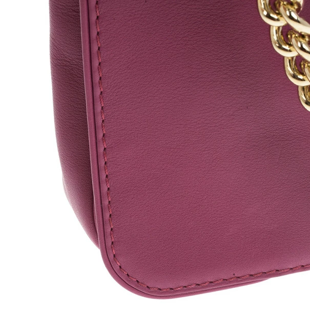 Carolina Herrera Fushia Pink Leather New Baltazar Women