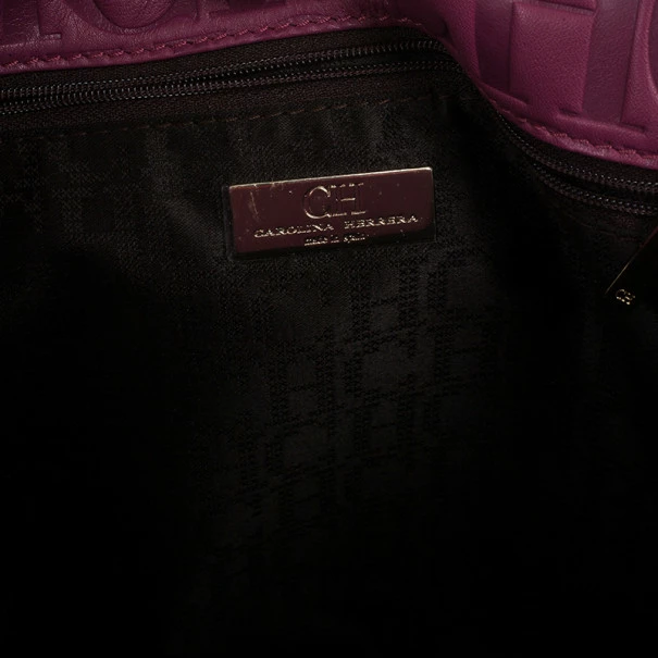 Carolina Herrera Fushia Pink Leather New Baltazar Women