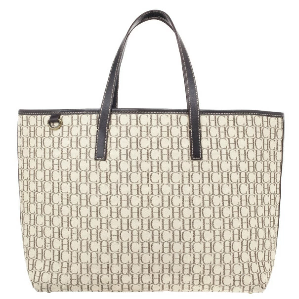 Carolina Herrera Monogram Canvas Shopper Tote Women - Brown