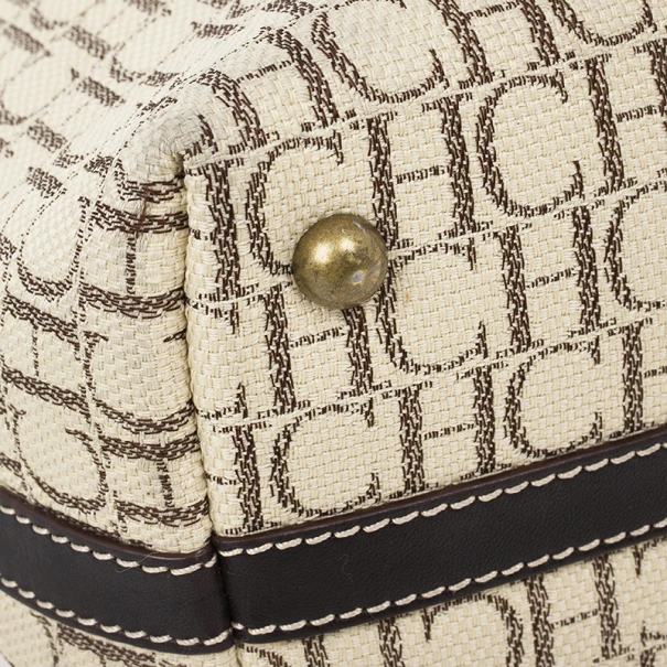 Carolina Herrera Monogram Canvas Shopper Tote Women - Brown