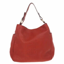 Carolina Herrera Red Leather Hobo Women