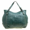 Carolina Herrera Green Leather Hobo Women