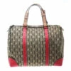 Carolina Herrera Multicolor Monogram Canvas And Leather Andy Boston Bag Women - Beige