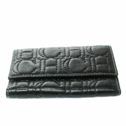 Carolina Herrera Black Monogram Leather Tri Fold Compact Wallet Women 16 Carolina Herrera Black Monogram Leather Tri Fold Compact Wallet Women -Carolina Herrera Shop luxury women carolina herrera used handbags p177429 006