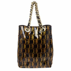 Carolina Herrera Monogram Chain Handle Tote Women - Black