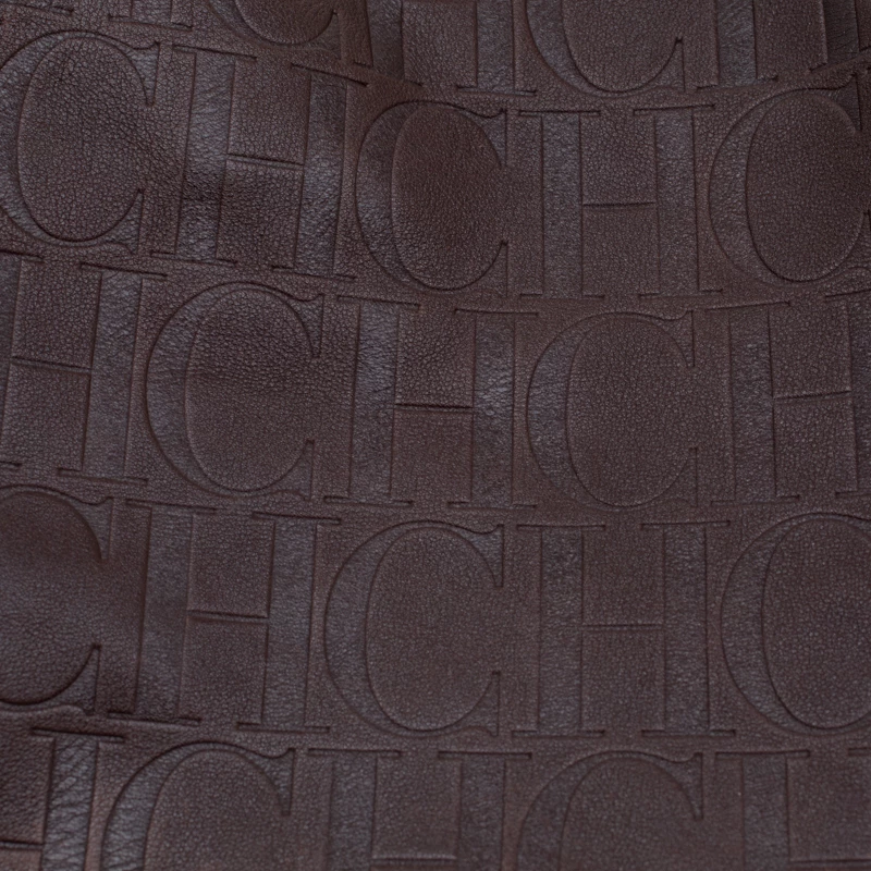 Carolina Herrera Brown Monogram Leather Matryoshka Tote Women