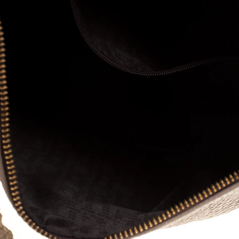 Carolina Herrera Beige Leather Maria Shoulder Bag Women