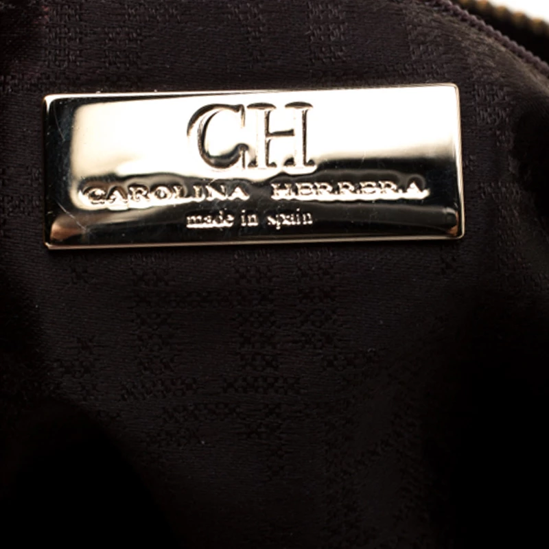 Carolina Herrera Beige Leather Maria Shoulder Bag Women