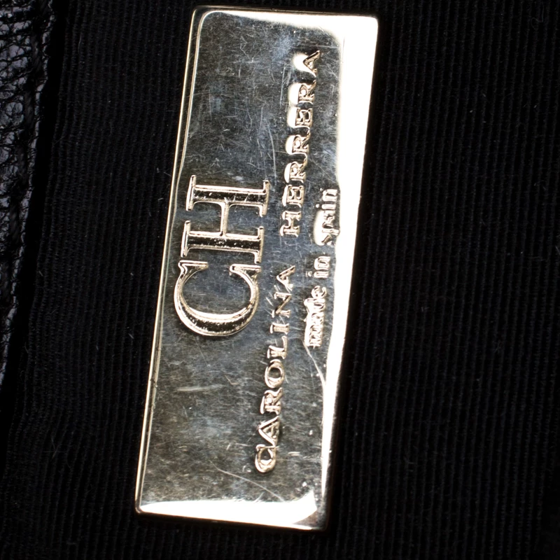 Carolina Herrera Black Leather Crossbody Bag Women