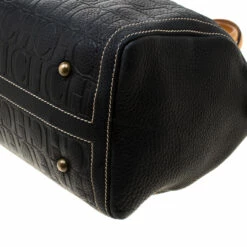 Carolina Herrera Black Leather Large Andy Boston Bag Women -Carolina Herrera Shop luxury women carolina herrera used handbags p194190 010