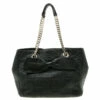 Carolina Herrera Black Monogram Leather Audrey Tote Women