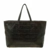 Carolina Herrera Brown Monogram Leather Shopper Tote Women
