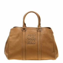 Carolina Herrera Caramel Leather Matteo Tote Women - Brown