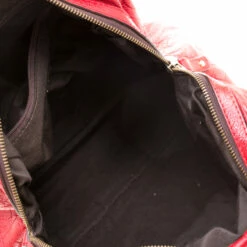 Carolina Herrera Red Monogram Leather Satchel Women -Carolina Herrera Shop luxury women carolina herrera used handbags p201004 002