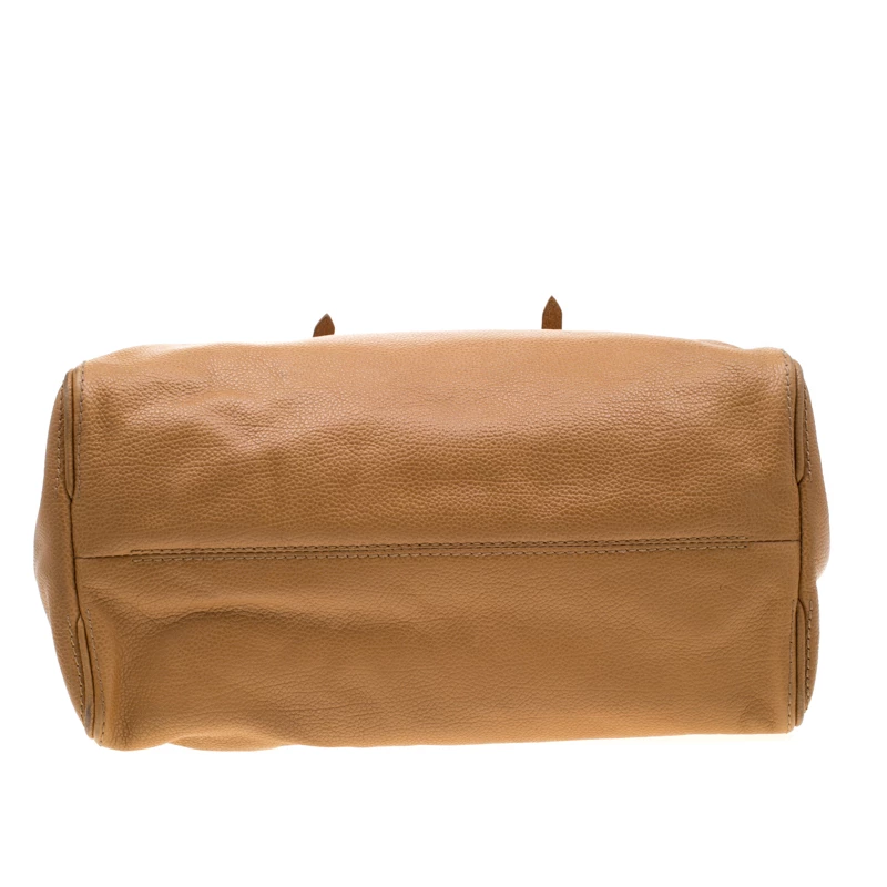 Carolina Herrera Brown Leather Flap Tote Women