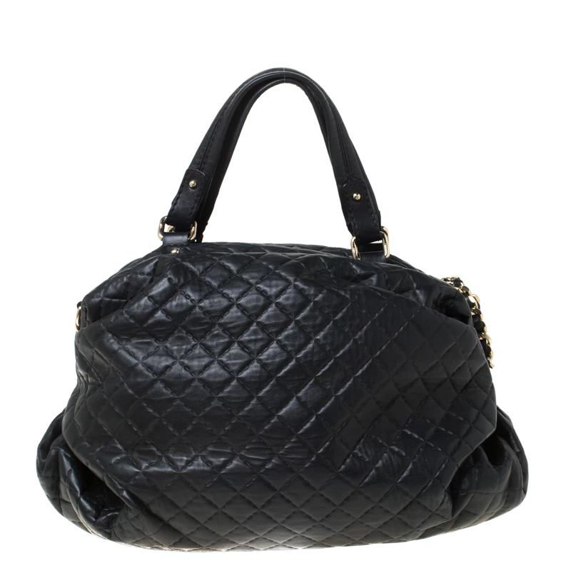 Carolina Herrera Black Quilted Leather Chain Satchel Women 4 Carolina Herrera Black Quilted Leather Chain Satchel Women - Image 4