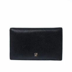 Carolina Herrera Black Leather Bifold Wallet Women