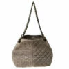 Carolina Herrera Olive Green Monogram Leather Chain Tote Women