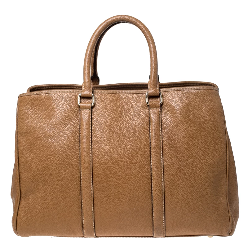 Carolina Herrera Caramel Leather Matteo Tote Women - Brown