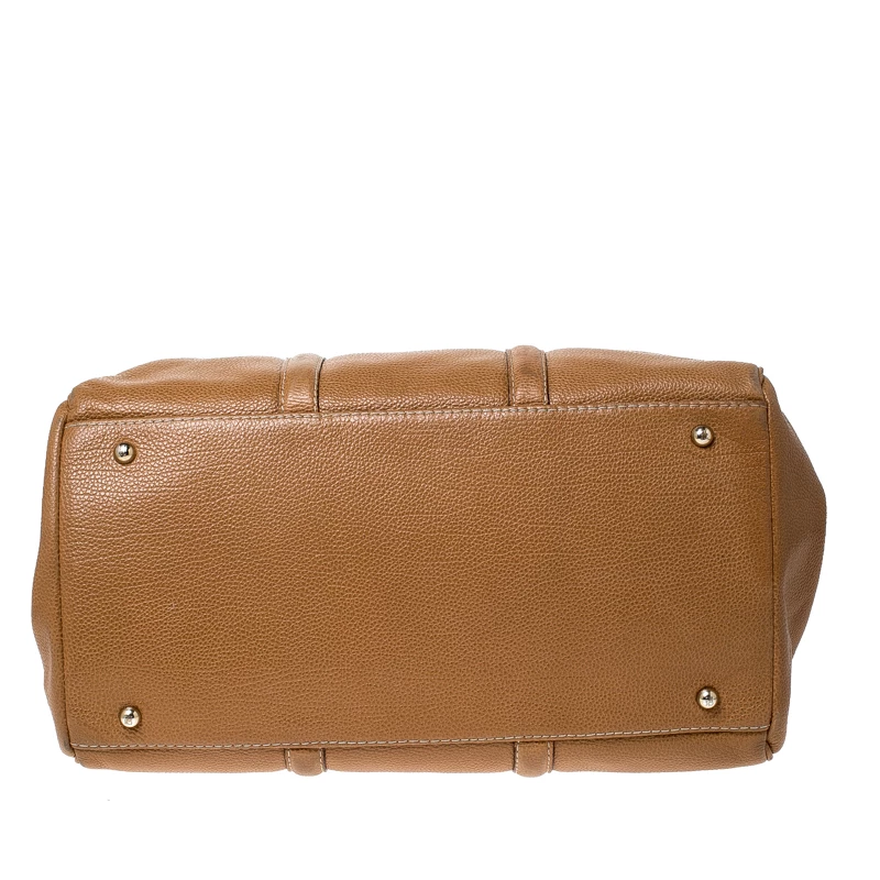 Carolina Herrera Caramel Leather Matteo Tote Women - Brown