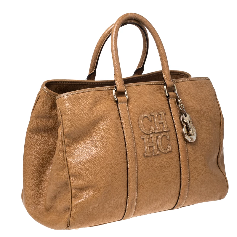 Carolina Herrera Caramel Leather Matteo Tote Women - Brown
