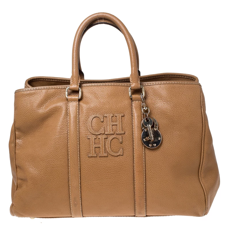 Carolina Herrera Caramel Leather Matteo Tote Women - Brown
