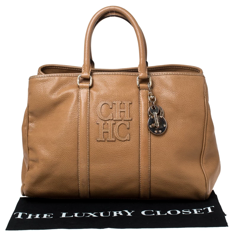 Carolina Herrera Caramel Leather Matteo Tote Women - Brown