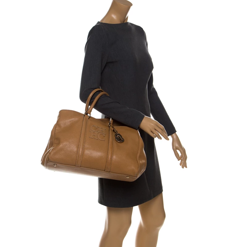 Carolina Herrera Caramel Leather Matteo Tote Women - Brown