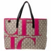 Carolina Herrera Multicolor Monogram Canvas Shopper Tote Women