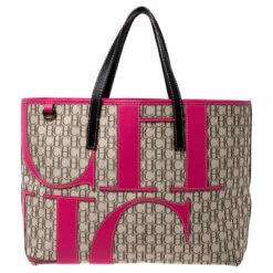 Carolina Herrera Multicolor Monogram Canvas Shopper Tote Women
