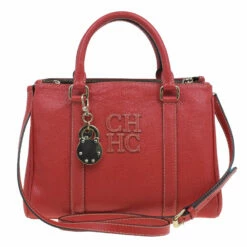 Carolina Herrera Red Leather Matteo Bag Women