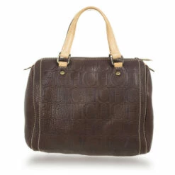 Carolina Herrera Brown Andy Boston Bag Women