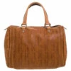 Carolina Herrera Brown Leather Medium Andy Boston Bag Women