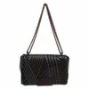 Carolina Herrera Black Quilted Leather Bimba Flap Shoulder Bag Women
