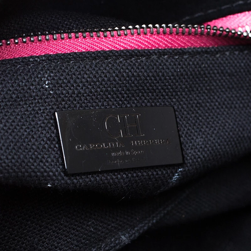 Carolina Herrera Black Quilted Leather Bimba Flap Shoulder Bag Women