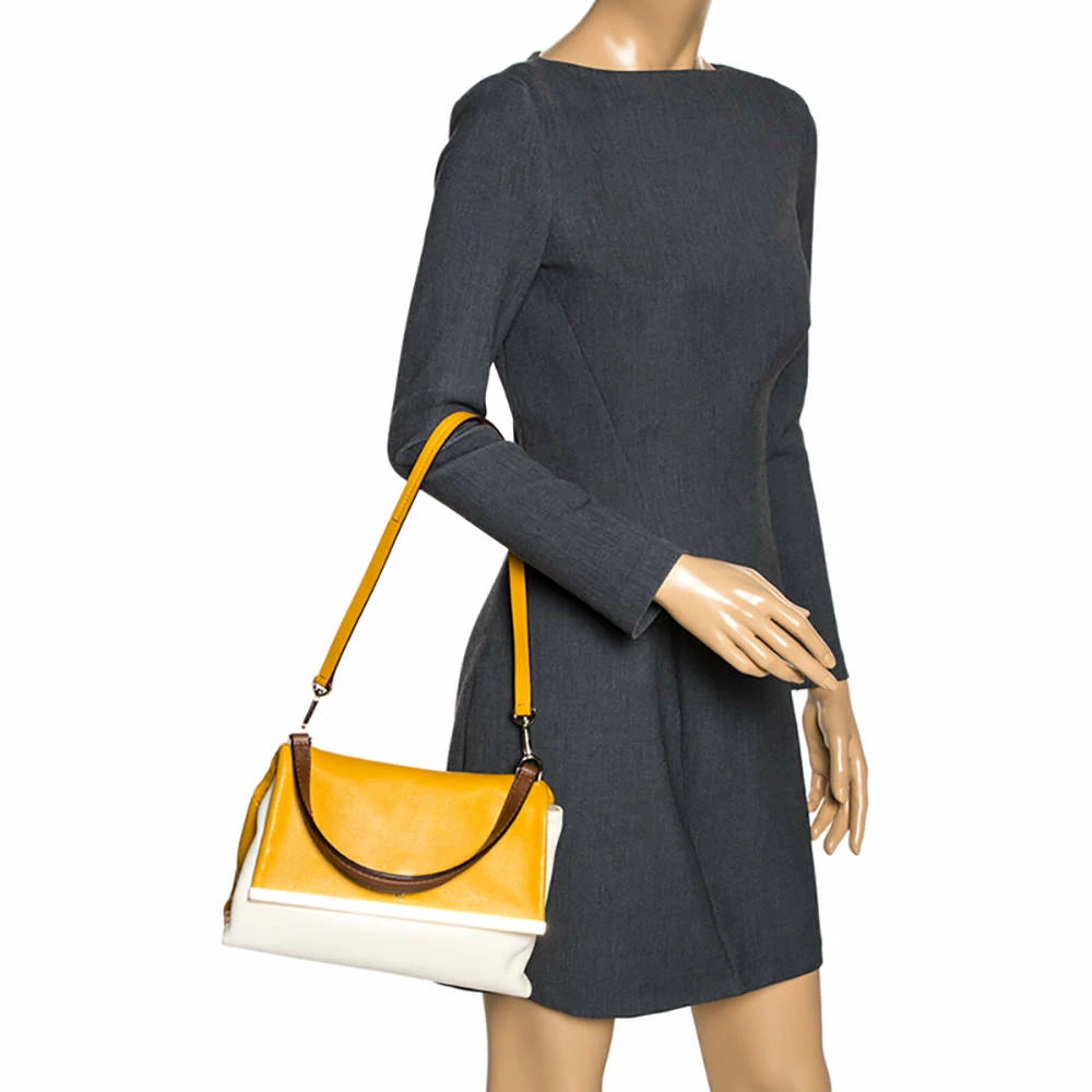 Carolina Herrera Bicolor Leather Top Handle Bag Women - Multicolor