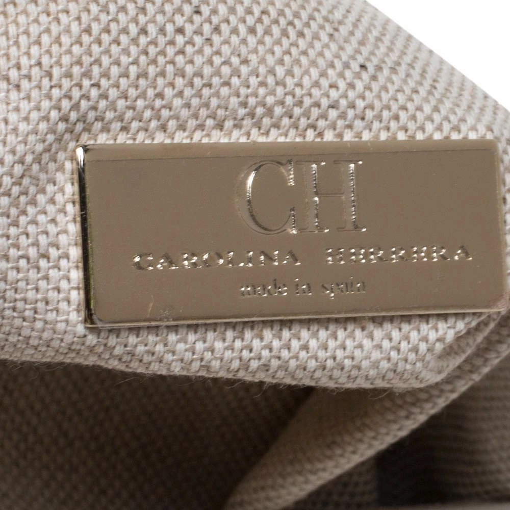 Carolina Herrera Bicolor Leather Top Handle Bag Women - Multicolor