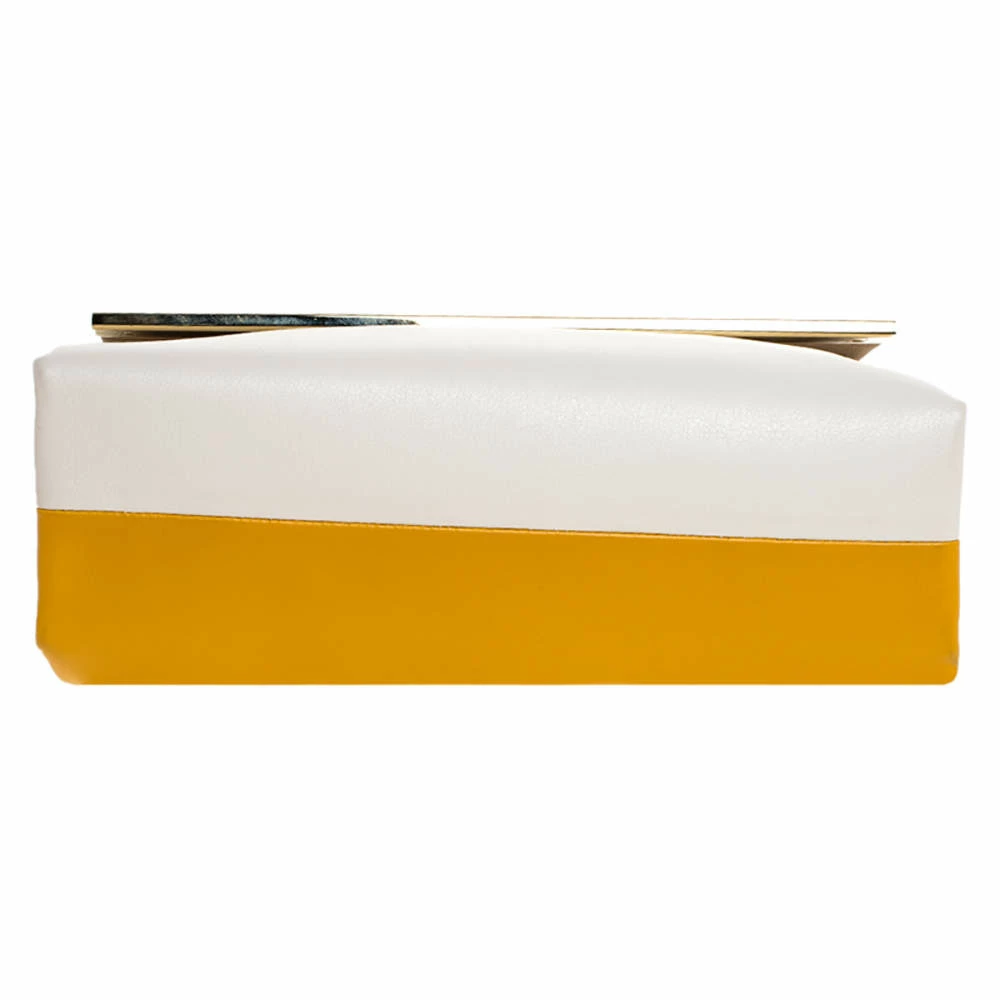 Carolina Herrera Bicolor Leather Top Handle Bag Women - Multicolor