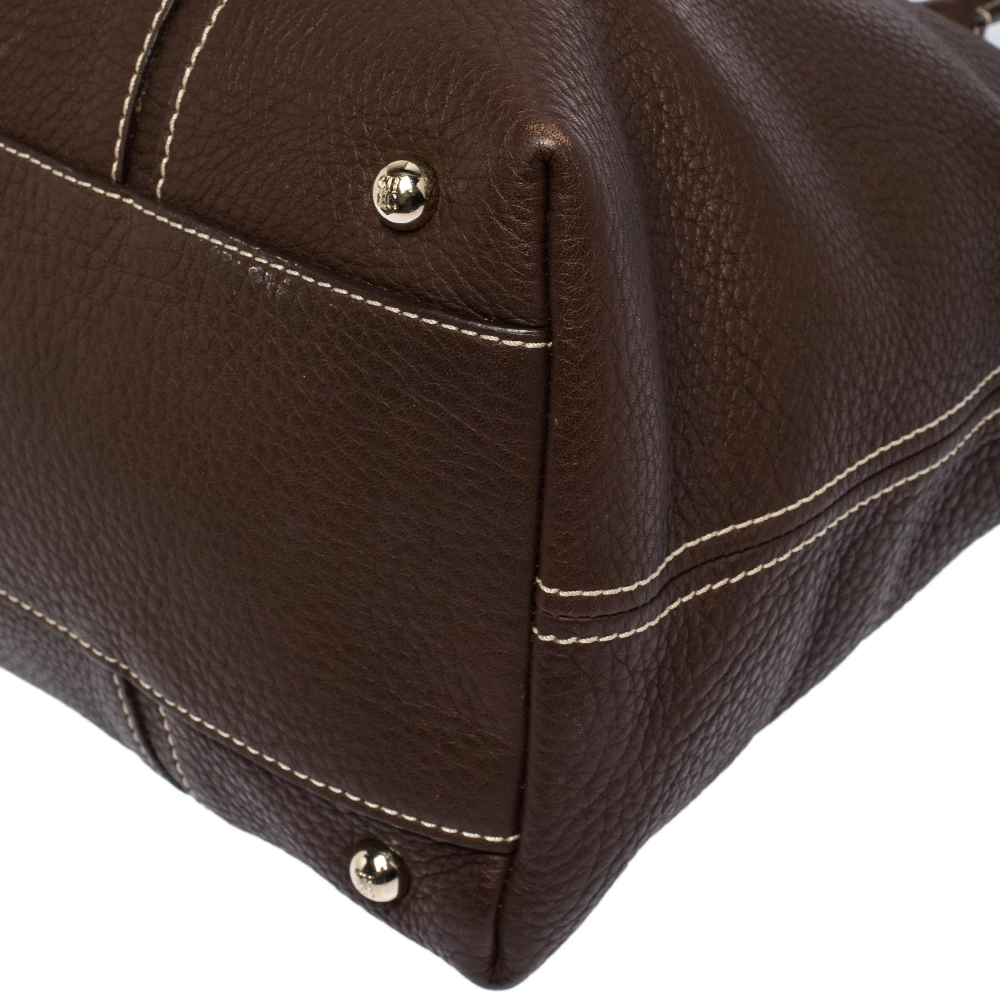 Carolina Herrera Brown Leather Andy Tote Women