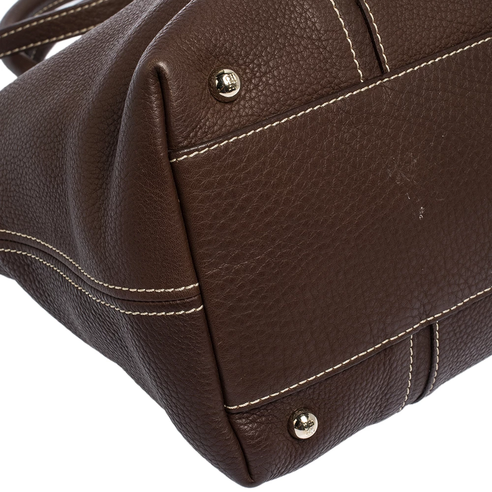 Carolina Herrera Brown Leather Andy Tote Women