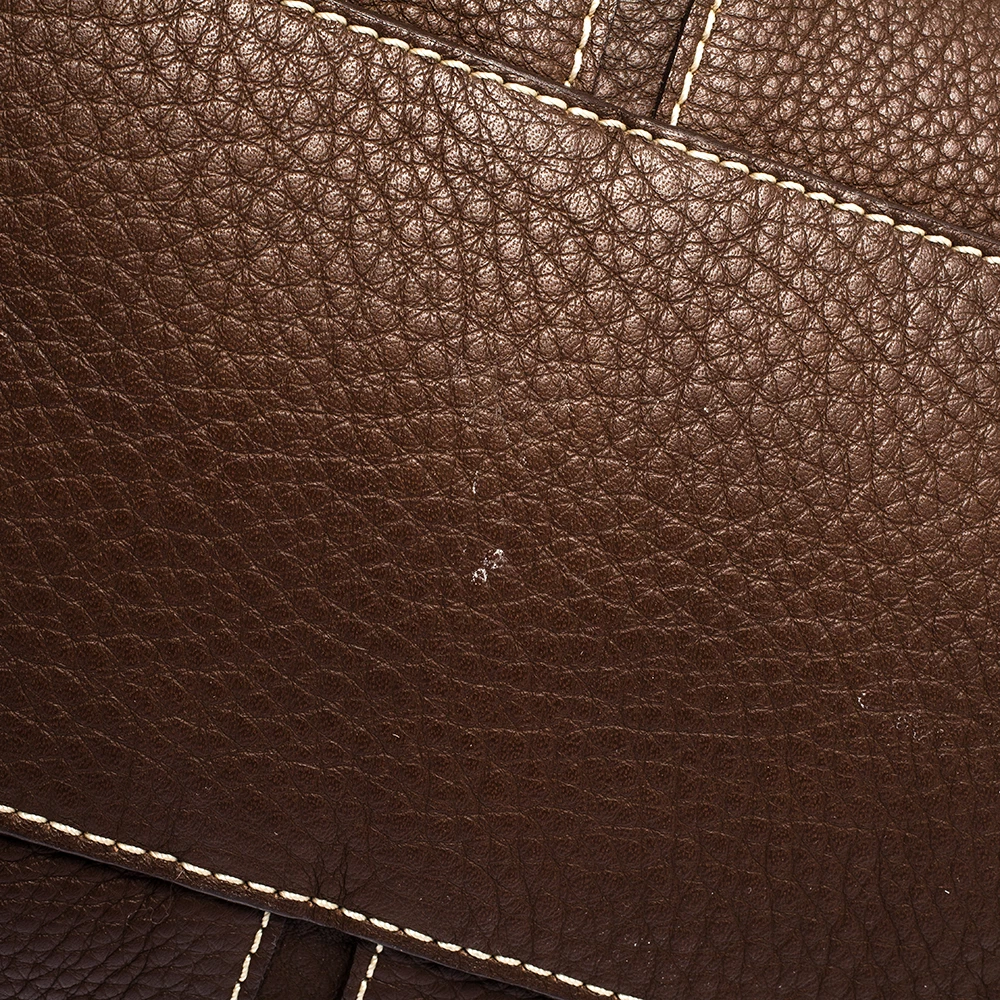 Carolina Herrera Brown Leather Andy Tote Women