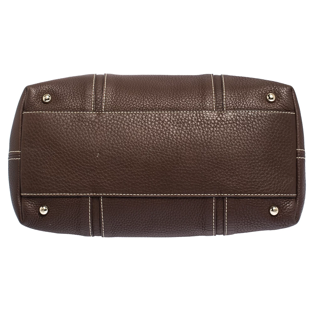 Carolina Herrera Brown Leather Andy Tote Women