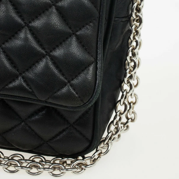 Carolina Herrera Black Quilted Flap Bag Women